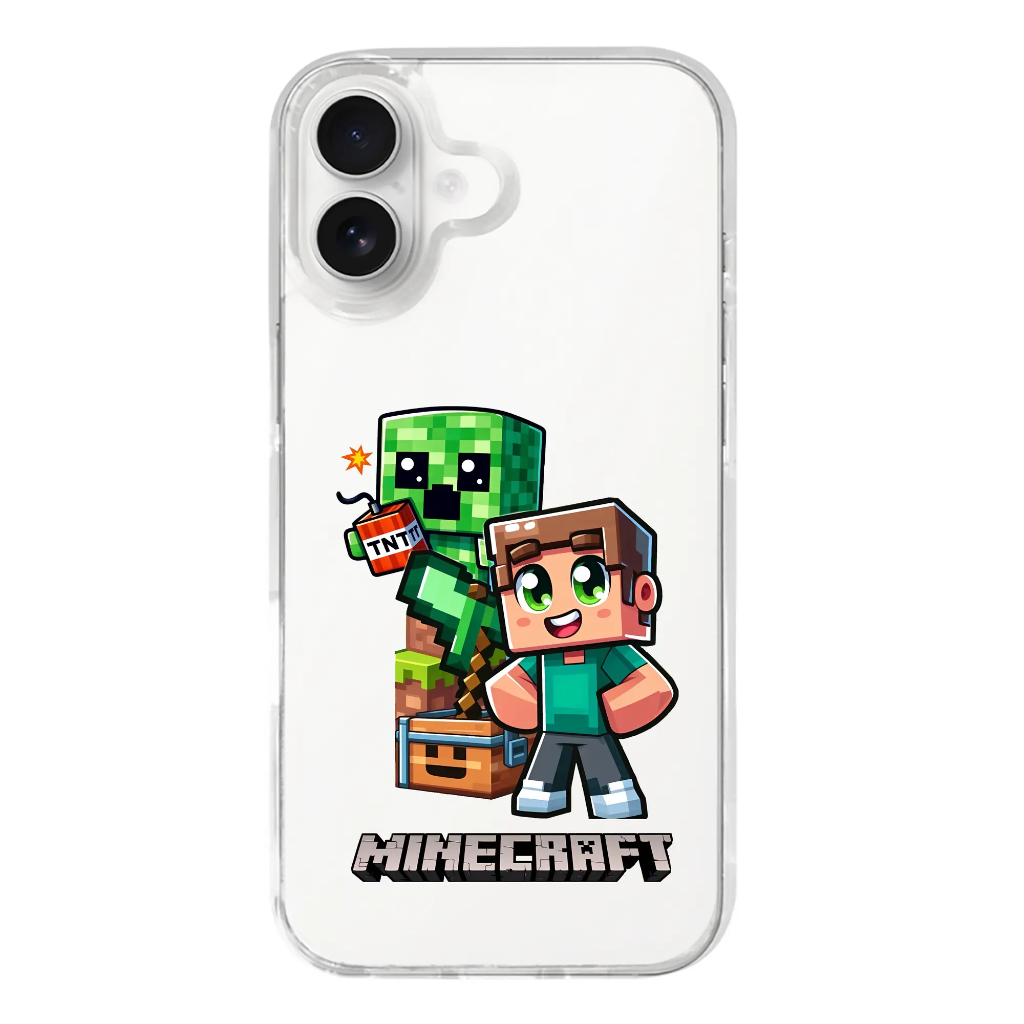 マイクラ グッズ  マイクラ - iPhone 17シリーズ 透明スマホケース – 薄型・耐衝撃・精密フィット保護カバー